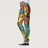 Pop Meisje Kunst Comic Leggings 3 - Cool (Links)