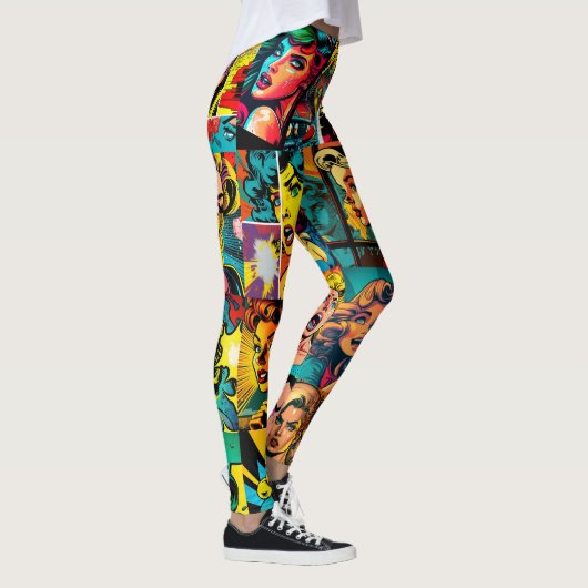 Pop Meisje Kunst Comic Leggings 3 - Cool (Rechts)