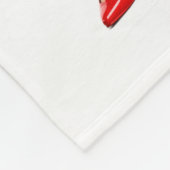Pop met rode strik deken Letter M (Hoek)