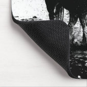 Pop met zwarte & witte ronde ronde hartslag - Kuns Muismat (Hoek)