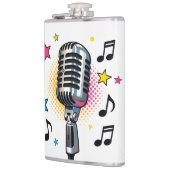 Pop microphone with colorful stars and music notes heupfles (Links)
