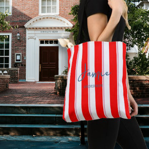 Pop Mix Bold Stripes Tote Bag