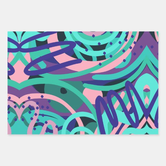 Pop Modern Inpakpapier Vel (Voorkant 2)