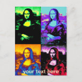 pop mona lisa briefkaart (Voorkant)