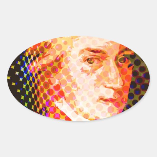 Pop Mozart Ovale Sticker (Voorkant)
