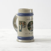 Pop multi-foto moderne typografie elegant zwart bierpul (Voorkant links)