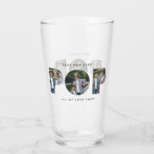 Pop multifoto moderne typografie elegant glas (Achterkant)