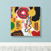 Pop Music Canvas Afdruk (Insitu (Houten vloer))