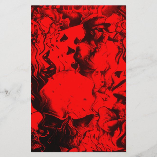 Pop musicus portretten in levendige rode kleuren k (Voorkant)