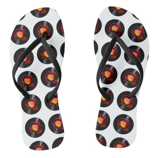 Pop muziek met lange afspeelgegevens exploiteren teenslippers (Voetbed)