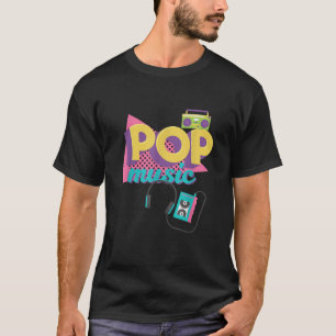 Pop Muziek Retro Pastel Kleuren DJ B Day Gif T-shirt