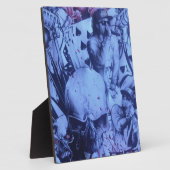 Pop Muzikanten Blauwe Paarse Art Print Fotoplaat (Zijkant)