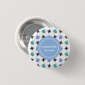 Pop Ninja Throwing Star Ronde Button 3,2 Cm (Voorkant /achterkant)