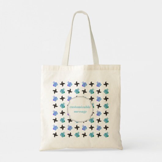 Pop Ninja Throwing Star Tote Bag (Achterkant)