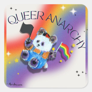 Pop omhoog Pride Panda Beer Sticker