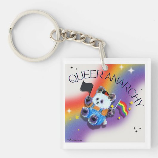 Pop omhoog Pride Panda Sleutelhanger (voorkant)