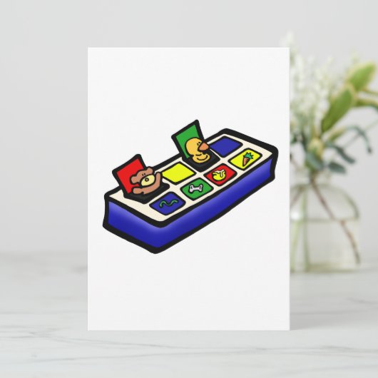 pop omhoog speelgoed kaart (Staand voorkant)