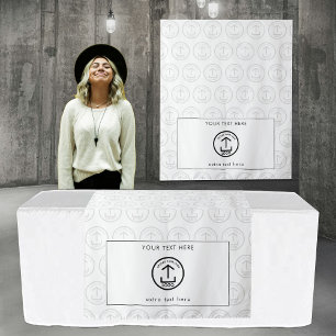 Pop omhoog Winkel Tafel Runner Banner Logo Patroon Wandkleed