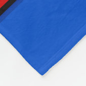 Pop omhoog zeshoekige bloemetjes Rood Blauw Isomet Fleece Deken (Hoek)