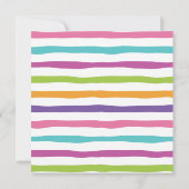 Pop On Over Popsicles Verjaardagsuitnodiging Kaart (Achterkant)