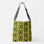 Pop ontwerp in geel crossbody tas (Voorkant)