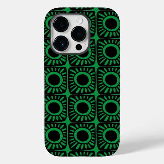 Pop ontwerp in groen Case-Mate iPhone case (Achterkant)