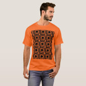 Pop ontwerp in sinaasappel t-shirt (Voorkant volledig)
