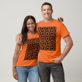 Pop ontwerp in sinaasappel t-shirt (Unisex)