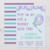 Pop op door voor een Bubbly Good Time! Bubble Verj Kaart (Voorkant / Achterkant)