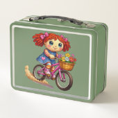 Pop op een fiets (Achterkant)