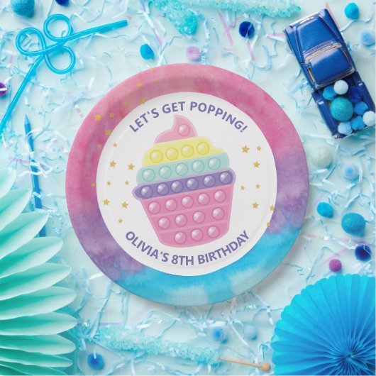 Pop op feestdag papieren bordje (Feest)