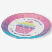 Pop op feestdag papieren bordje (Gekanteld)