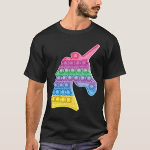 Pop op Fidget Game Unicorn regenboogkleurig voor G T-shirt
