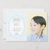 Pop op Over Blue Popsicle Verjaardagsuitnodiging Kaart (Voorkant)