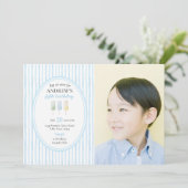 Pop op Over Blue Popsicle Verjaardagsuitnodiging Kaart (Staand voorkant)