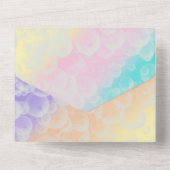 Pop op Over Bubbles Kind Verjaardagsfeest All In One Uitnodiging (Achterkant)