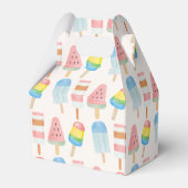 Pop op Over en Chill Ice-cream Kids Verjaardag Bedankdoosjes (Achterkant)