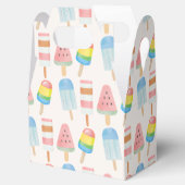 Pop op Over en Chill Ice-cream Kids Verjaardag Bedankdoosjes (Geopend)