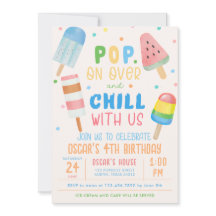 Pop op Over en Chill Ice-cream Kids Verjaardag