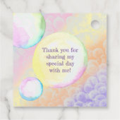 Pop op Over Kids Verjaardagsfeestje Dank u Bedankjes Labels (Achterkant)