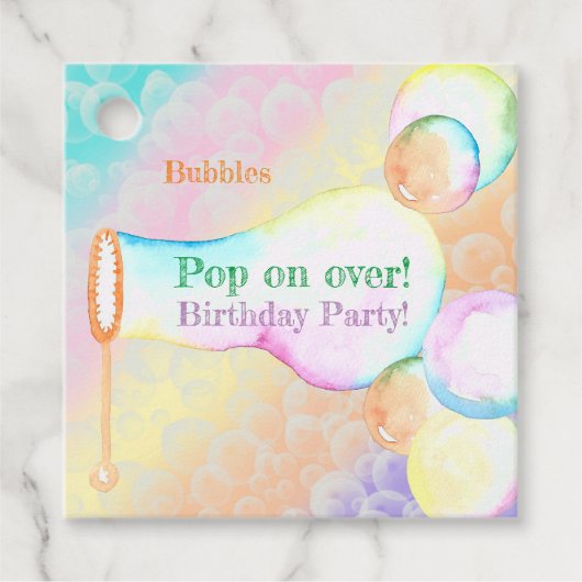 Pop op Over Kids Verjaardagsfeestje Dank u Bedankjes Labels (Voorkant)