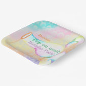 Pop op Over Kids Verjaardagsfeestje Papieren Bordje (Gebogen)