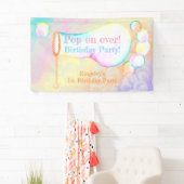 Pop op Over Kids Verjaardagsfeestje Spandoek (Insitu)