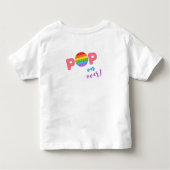 Pop op over! Pastel pop it dino boy Kinder Shirts (Achterkant)