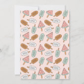 Pop op Over Summer Popsicle Verjaardagsfeestje Uit Kaart (Achterkant)