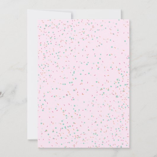 Pop op Over Summer Thema Verjaardag Kaart (Achterkant)