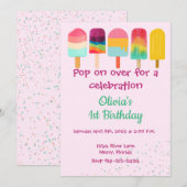 Pop op Over Summer Thema Verjaardag Kaart (Voorkant / Achterkant)