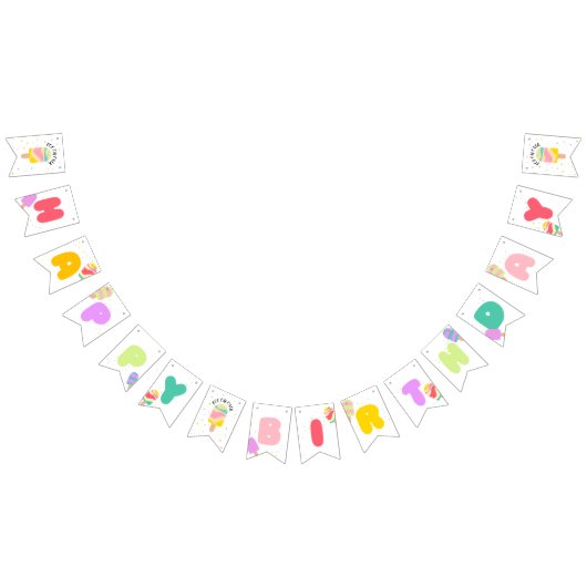 Pop op over verjaardagsfeestthema vlaggetjes (Alle)