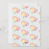 Pop op over! Zeepbellen Gelukkige verjaardag Feestdagenkaart (Achterkant)