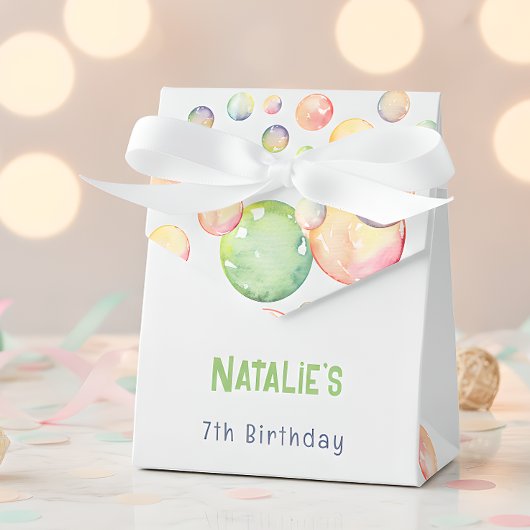 Pop op over! Zeepbellen verjaardags kind Bedankdoosjes